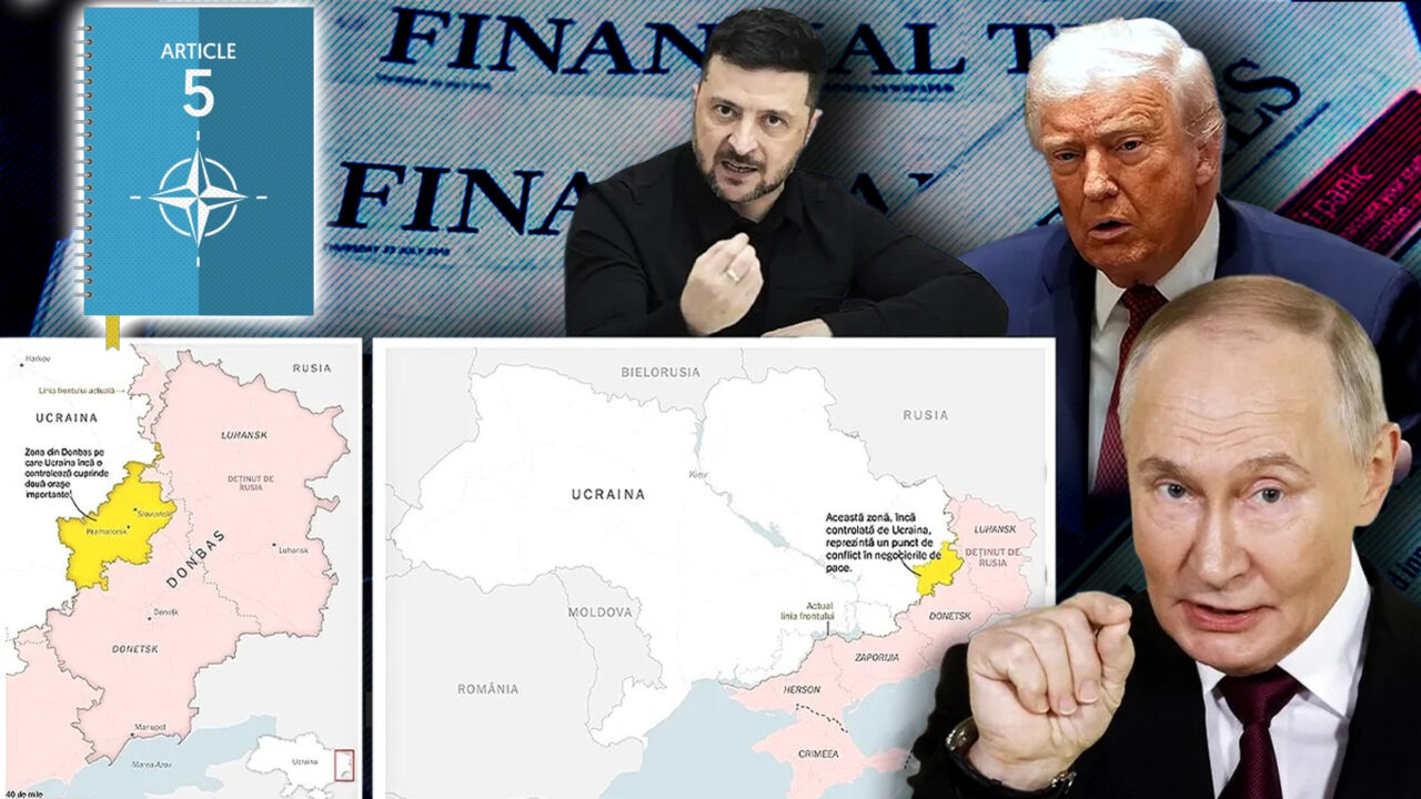 SUA condiționează garanțiile de securitate pentru Ucraina, de tip Articolul 5, de cedarea teritoriilor către Rusia, dezvăluie FT