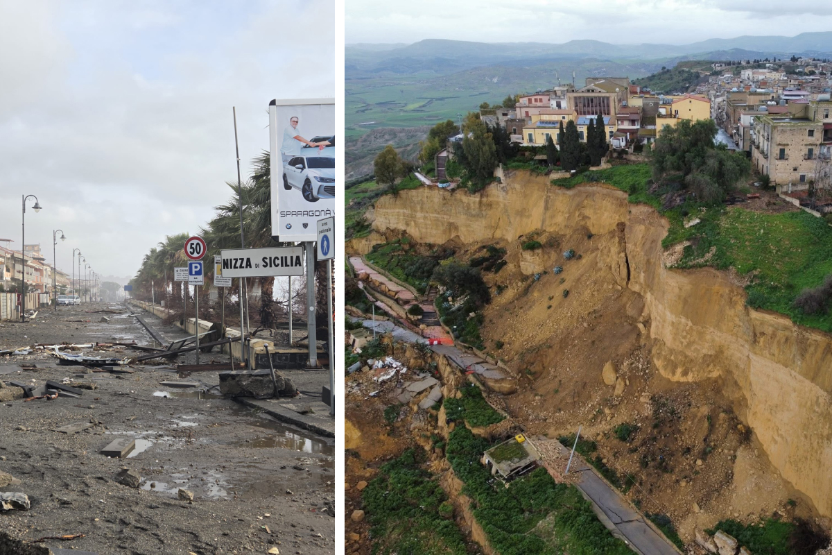 Stare de urgență în Italia. Ciclonul Harry a devastat sudul peninsulei. Doar în Sicilia pagubele depășesc 1.500.000.000 de euro