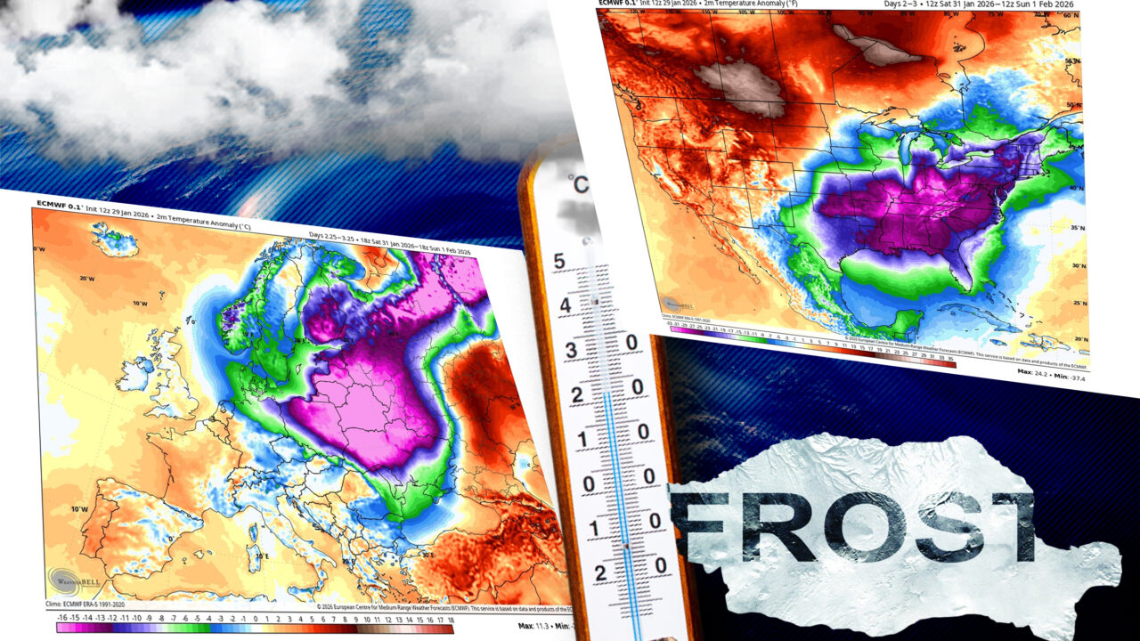 Vortexul polar aduce temperaturi și de -20 de grade în România. Care sunt zonele vizate