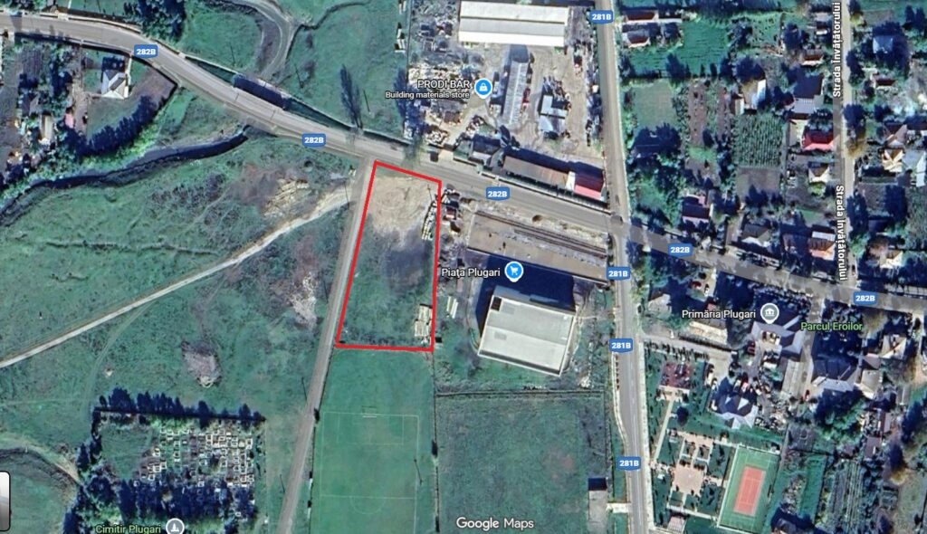 Teren de 3.600 mp în centrul comunei Plugari, concesionat în timp record firmei fostei soții a primarului
