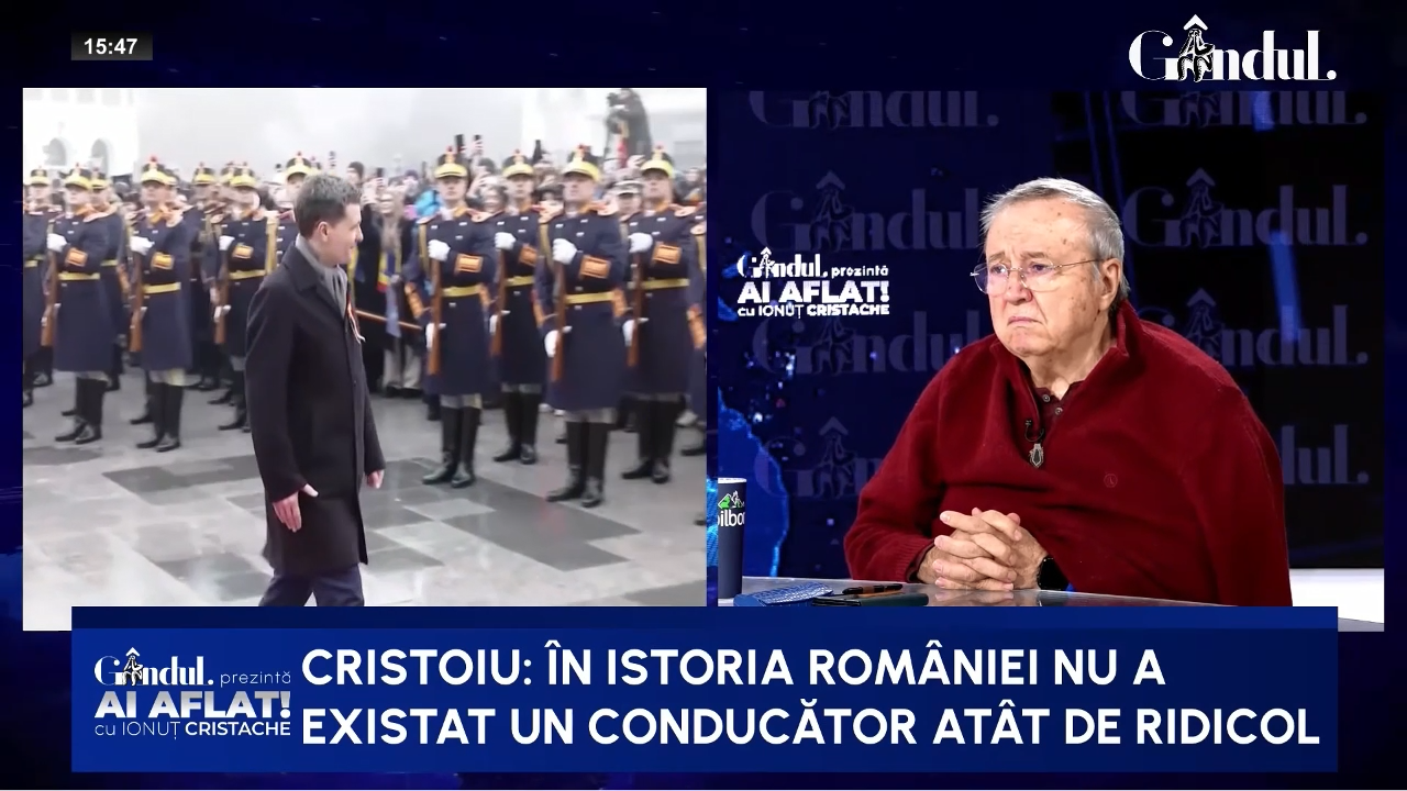 Ion Cristoiu dă un verdict necruțător: „Nu a existat în istoria României un conducător atât de ridicol ca Nicușor Dan”