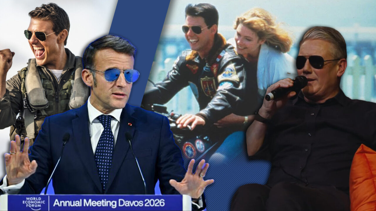 Premierul Keir Starmer râde de ochelarii „Top Gun“ purtați de Macron la Davos: „Vorbește cu mine, Goose”