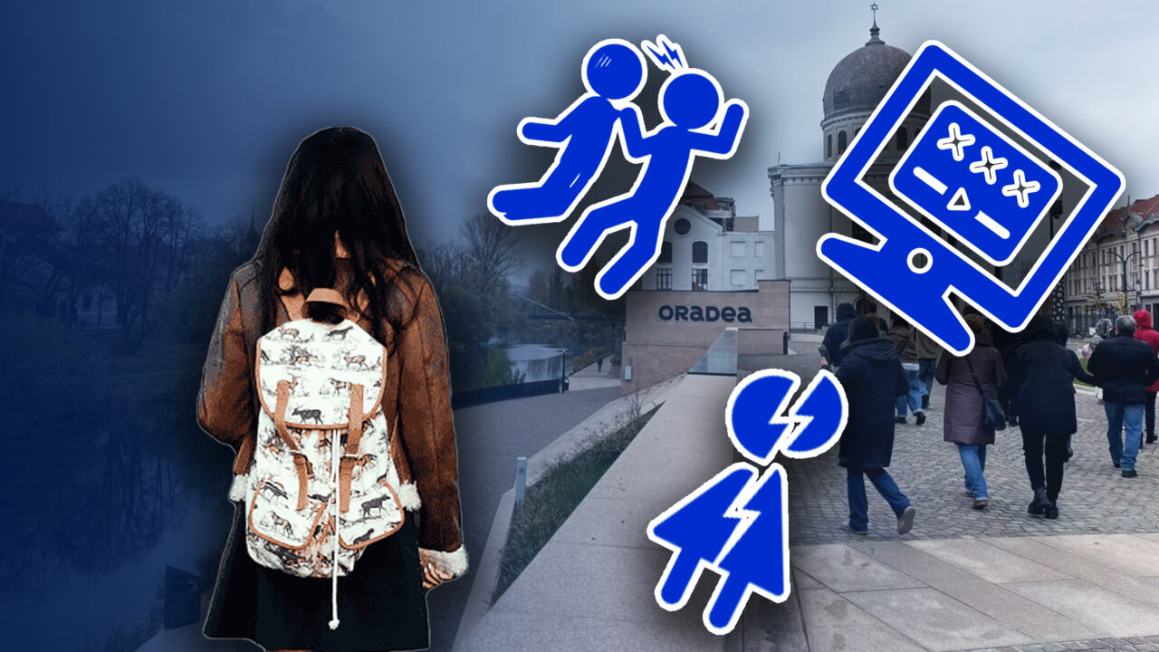 La Oradea, o minoră de 14 ani a fost arestată pentru pornografie infantilă, viol asupra altui minor şi şantaj. Inculpata are discernământ