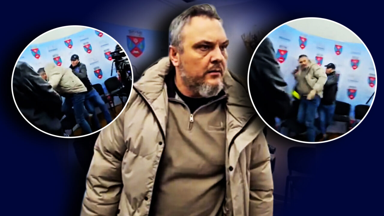 Cum s-a prefăcut un consilier PNL că a fost împins de un consilier PSD. Imaginile care l-au dat de gol