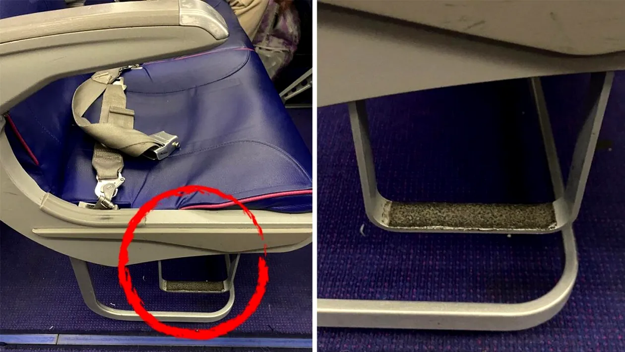 Puțini pasageri știu la ce folosește scărița de sub scaunele din avioane. Este extrem de utilă pentru anumite persoane