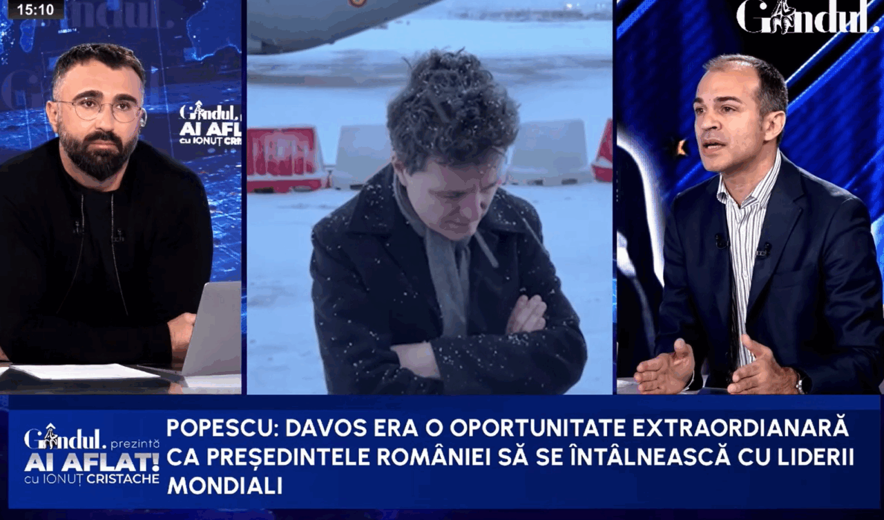 Nicușor Dan, marele absent de la Davos. Ștefan Popescu: Ignorarea acestui eveniment ridică o problemă de personalitate