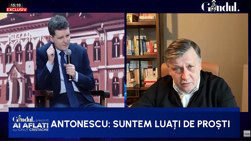 Crin Antonescu: Suntem luați de proști. Avem de-a face cu un efort de imbecilizare a unei bune părți din societate