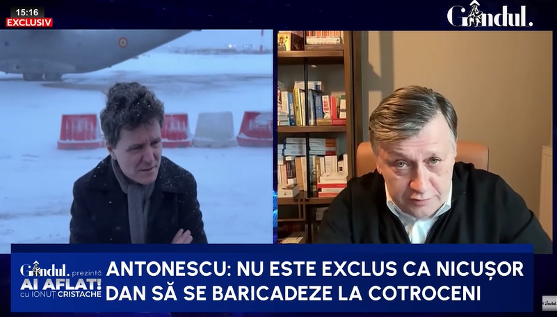 Crin Antonescu dă de pământ cu pregătirea politică a lui Nicușor Dan: „Nu are nicio idee despre anvergura funcției prezidențiale”