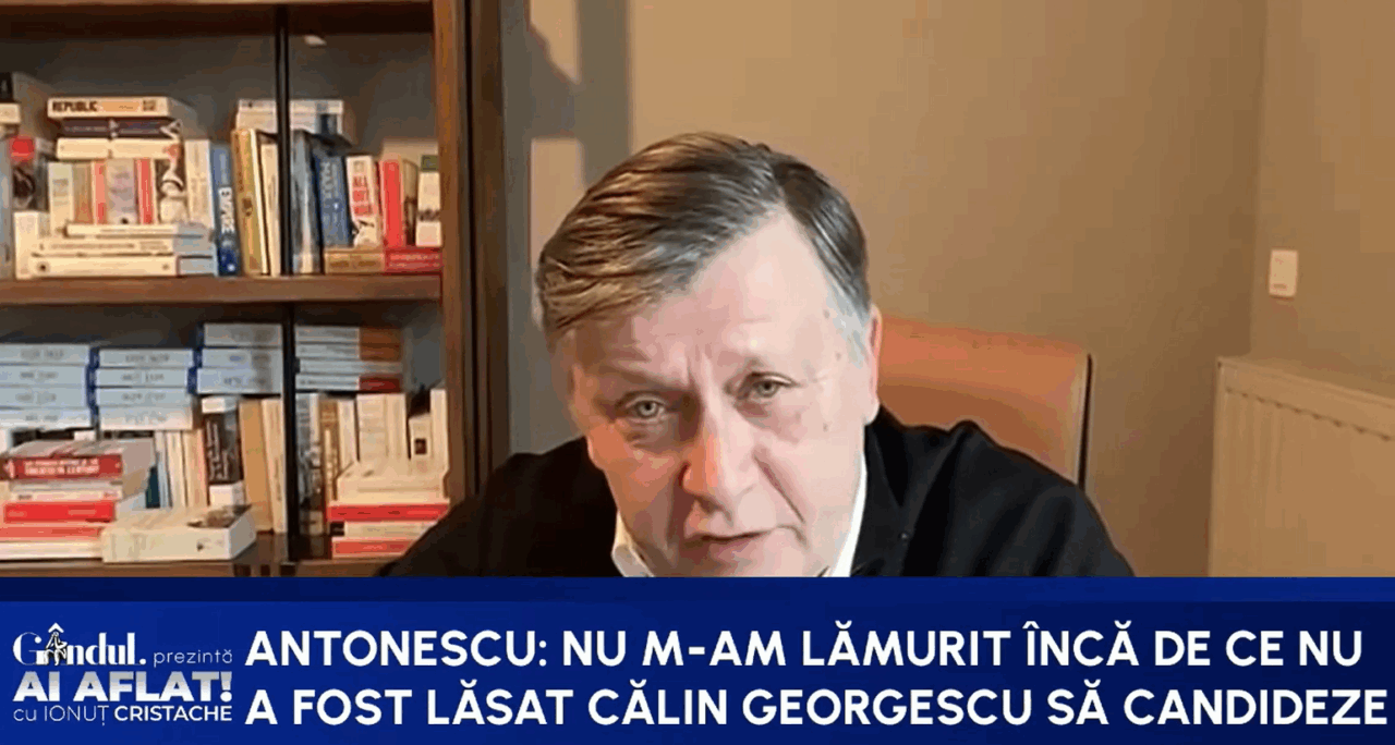 Crin Antonescu: Nu m-am lămurit de ce lui Călin Georgescu i-a fost interzis să candideze de două ori