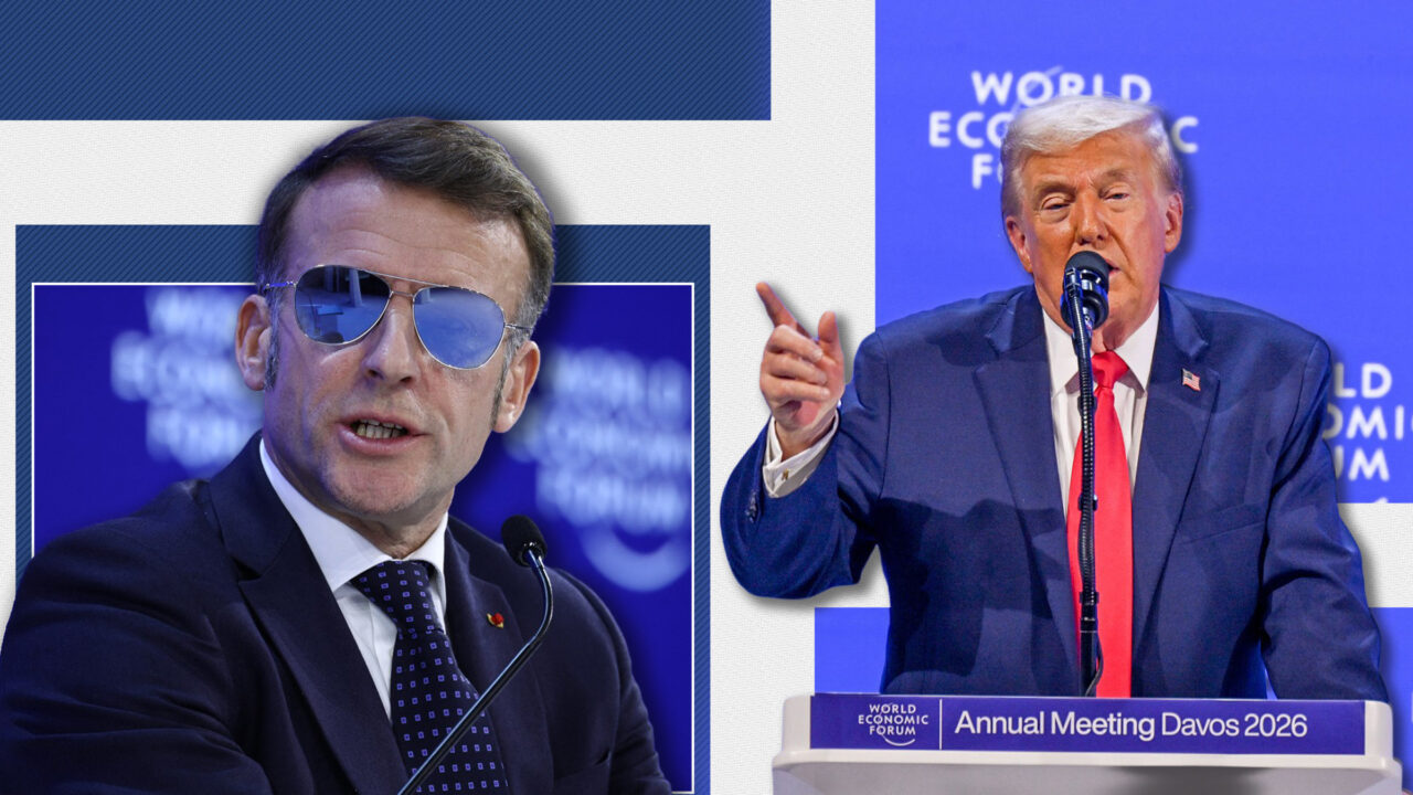 Trump ironizează apariția lui Macron cu ochelari de soare, în timpul discursului de la Davos: „Ce naiba s-a întâmplat?”