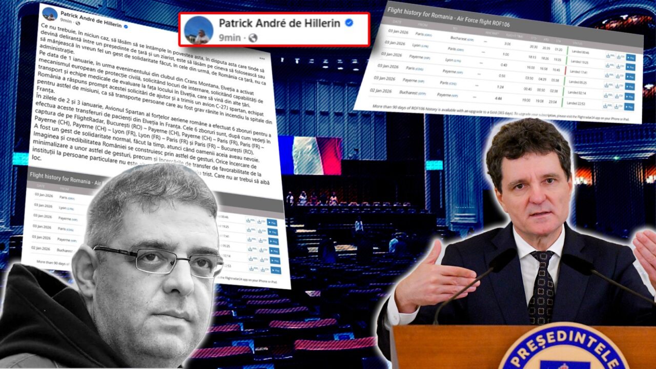 Patrick Andre de Hillerin remarcă disputa „care tinde să devină delirantă între un președinte de țară și un ziarist”. Ce gest de solidaritate al României nu ar trebui „mânjit”