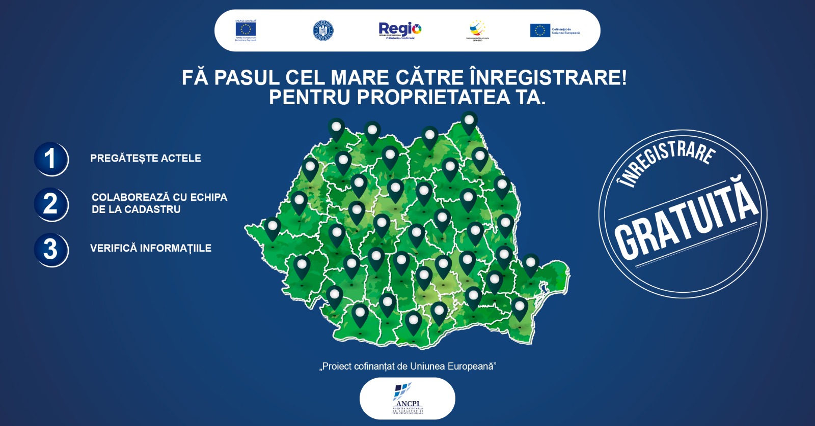 Fonduri europene pentru cadastrare în Mioarele