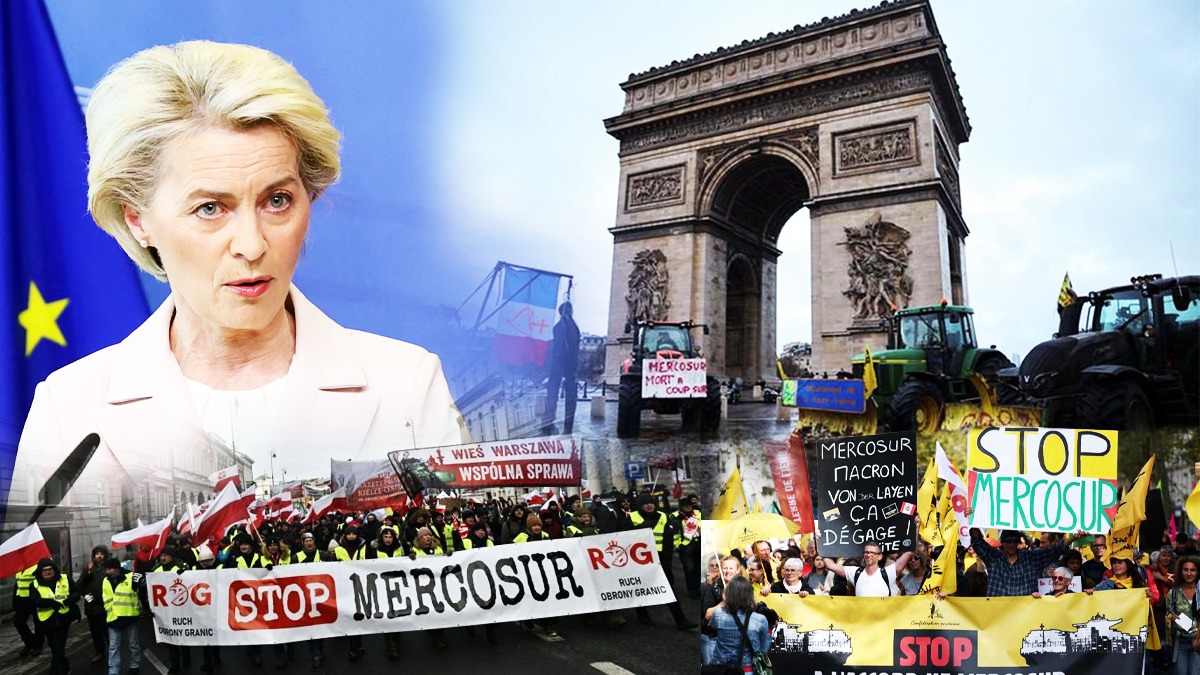Ursula von der Leyen semnează astăzi acordul care a înfuriat toți fermierii europeni. După 25 de ani de negocieri, acordul de liber schimb între țările Uniunii Europene și blocul sud american MERCOSUR, se parafează în Paraguay