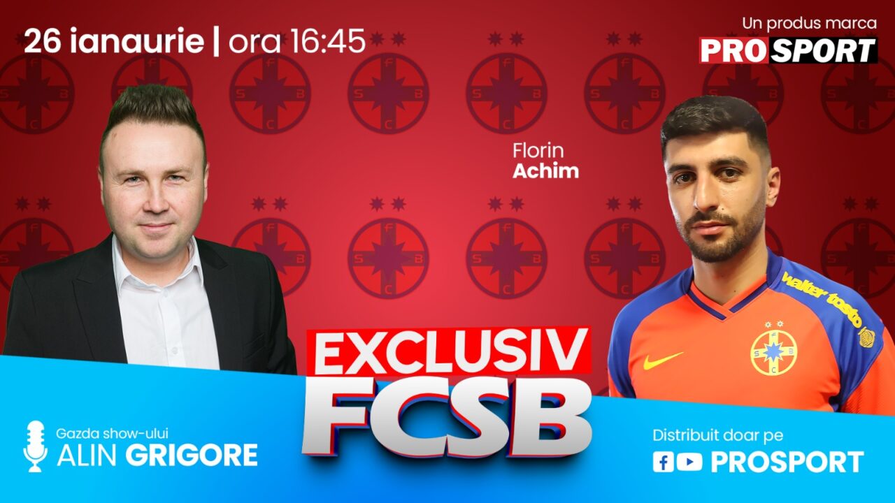 „EXCLUSIV FCSB” revine cu o nouă ediție incendiară, de la ora 16:45, pe canalul de YouTube ProSport și pe pagina de Facebook ProSport