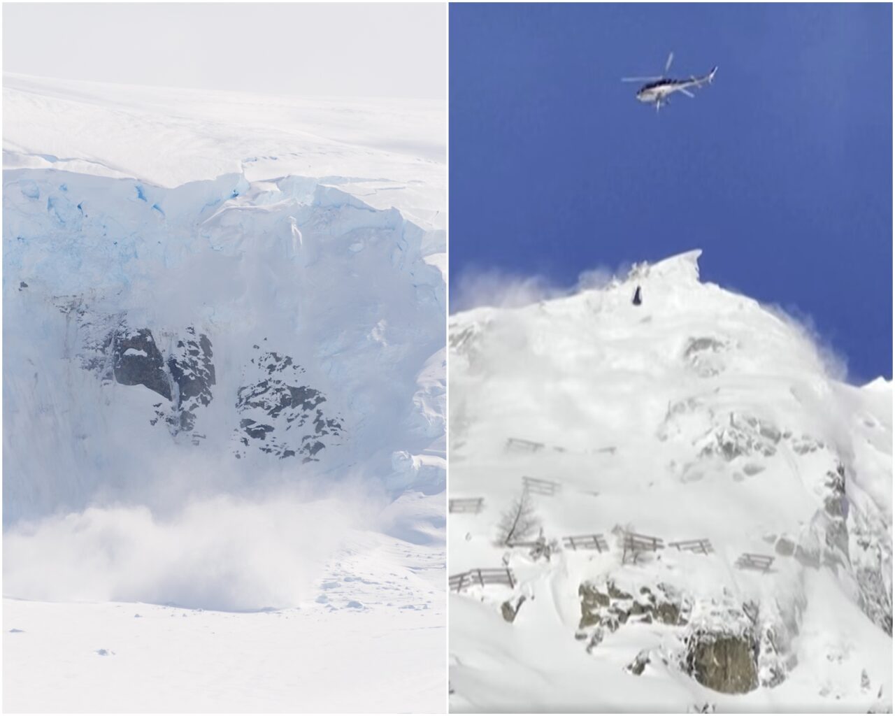 VIDEO. Operațiune spectaculoasă în Alpi. Au declanșat intenționat o avalanșă cu elicopterul, la Chamonix, ca măsură extremă după o serie de tragedii