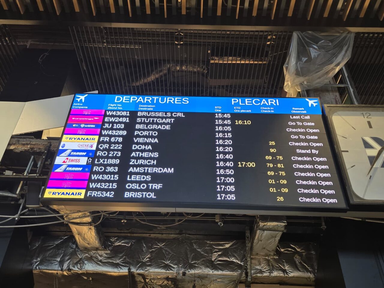 Haos pe Aeroportul Otopeni după atacul SUA asupra Iranului. 1.500 de persoane afectate. Anunțul oficial al autorităților