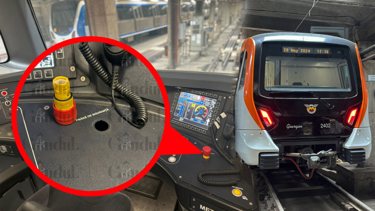 Explicațiile halucinante oferite de Alstom, producătorul metrourilor care nu circulă, după ce Gândul a dezvăluit că mecanicii Metrorex au rămas în mână cu maneta pentru frâna de siguranță. „Sunt incidente normale în etapa de testare”