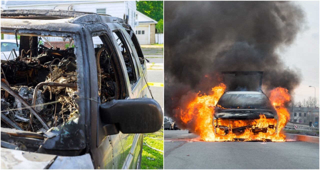 Un băiat de 15 ani a dat foc mai multor mașini din centrul Brașovului, în urma unei provocări online. Cum a reușit să incendieze autoturismele