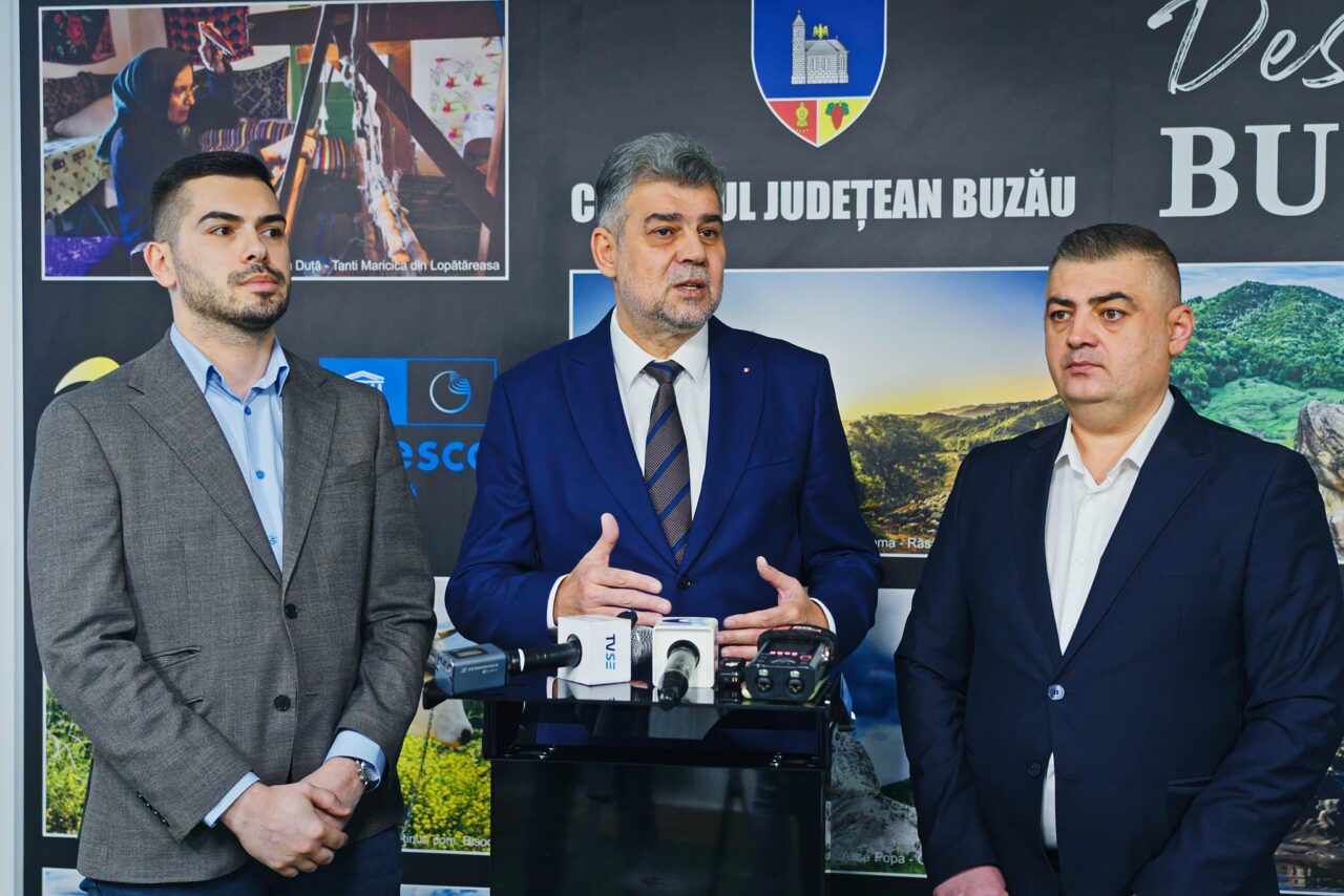 Şeful Consiliului Judeţean Buzău anunţă că „peste 55% din resurse merg către dezvoltare”. Marcel Ciolacu: „Avansăm cu proiectul Parcului Industrial”
