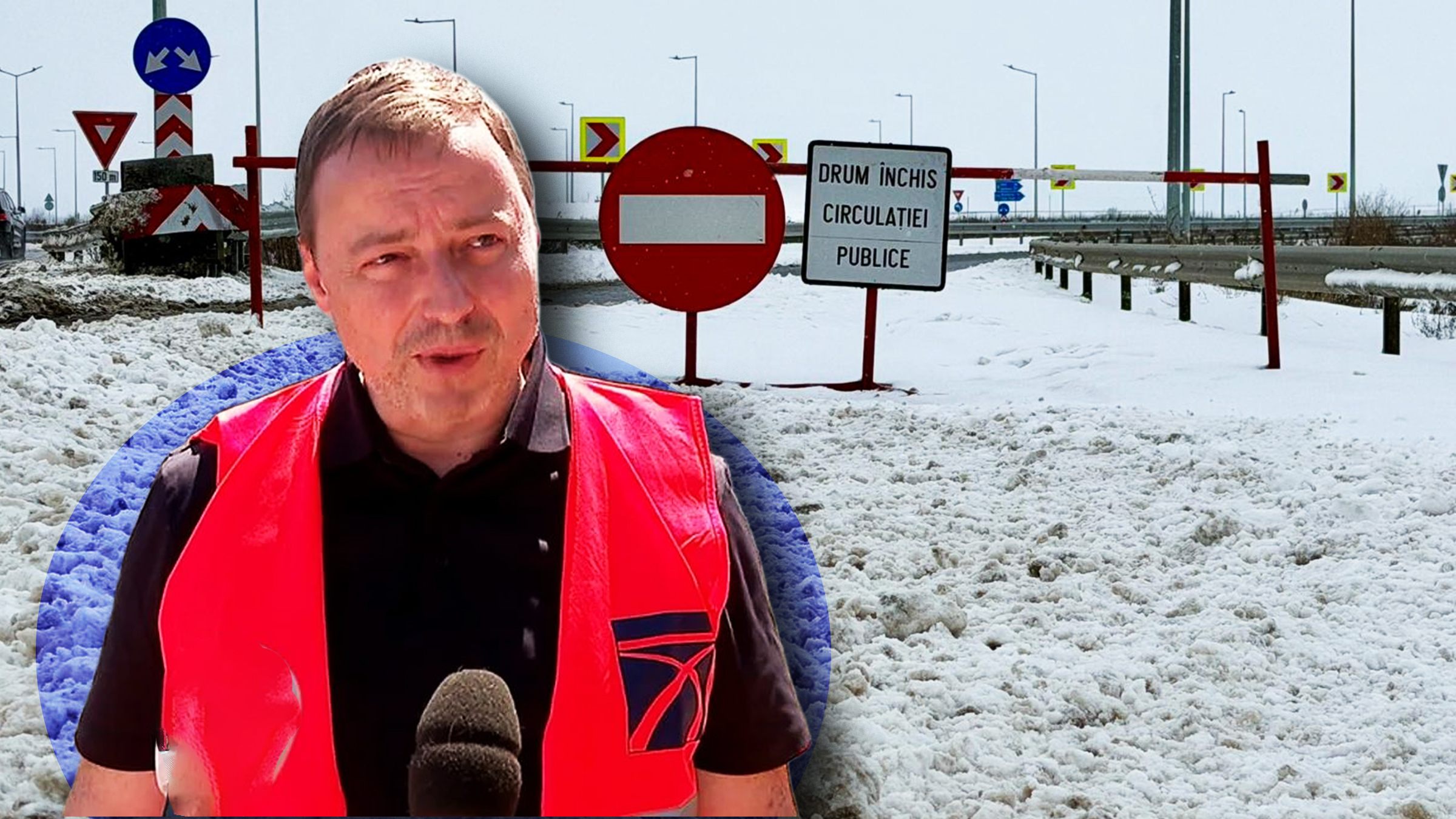 Cristian Pistol, în concediu în vreme de ninsoare?