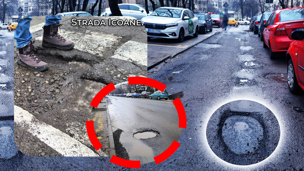 Primăria București dă vina pe operatorii de salubritate pentru gropile din Capitală. „Au aruncat cu mii și mii de tone de sare”