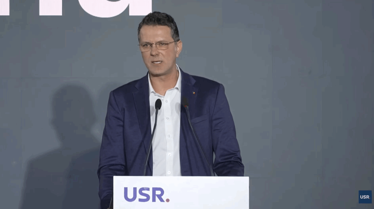 Ionuț Moșteanu-Bioterra revine în prim-planul USR. Acesta a ținut o cuvântare la Congresul de la Sibiu
