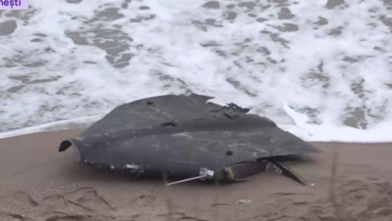 O nouă alertă la Marea Neagră.  Fragmente de dronă militară, descoperite de la Costinești. Curtea de Apel Constanța face verificări