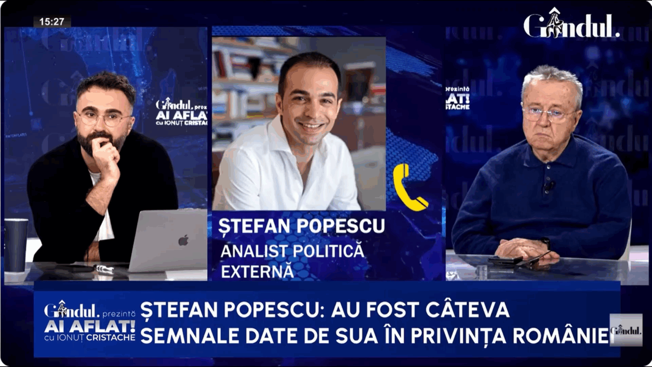 Ștefan Popescu descifrează decizia lui Nicușor Dan: „De frică ne ducem în Statele Unite”