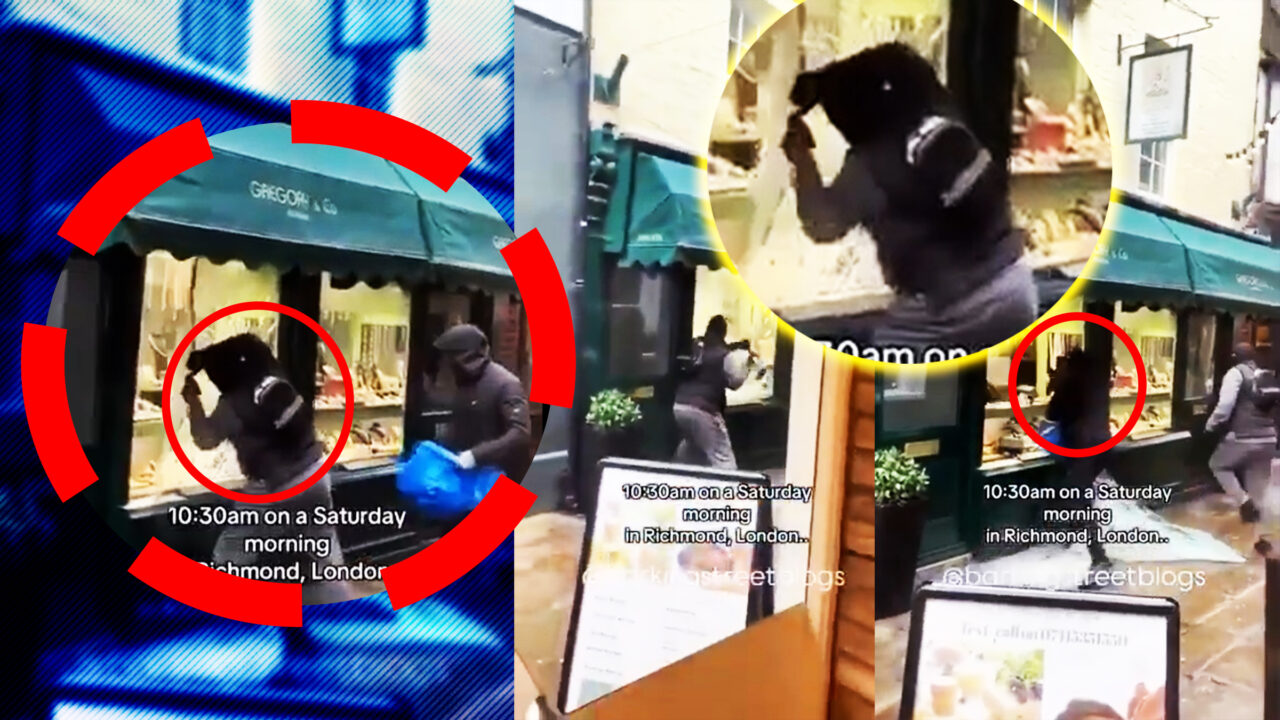 Londra, „sat fără câini”. Un magazine de bijuterii din Londra a fost jefuit în plină zi sub privirile trecătorilor