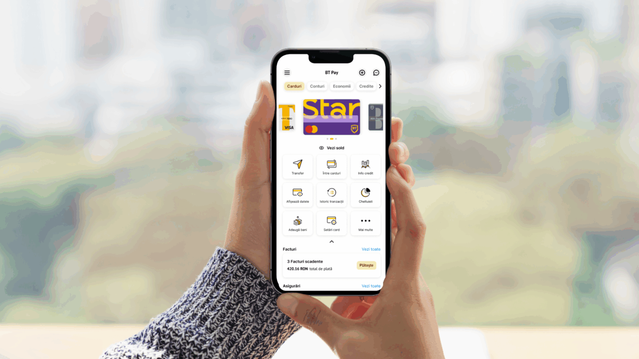 (P) Cardul Star în BT Pay: control total, direct de pe telefon