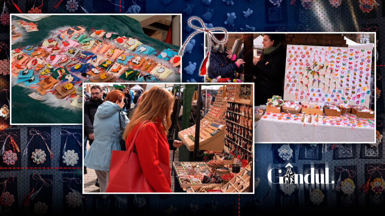Fată, băiat și ciucurei – tradiție și meșteșug. Cum alegi din miile de mărțișoare handmade, în centrul Bucureștiului, la Muzeul Național al Țăranului Român