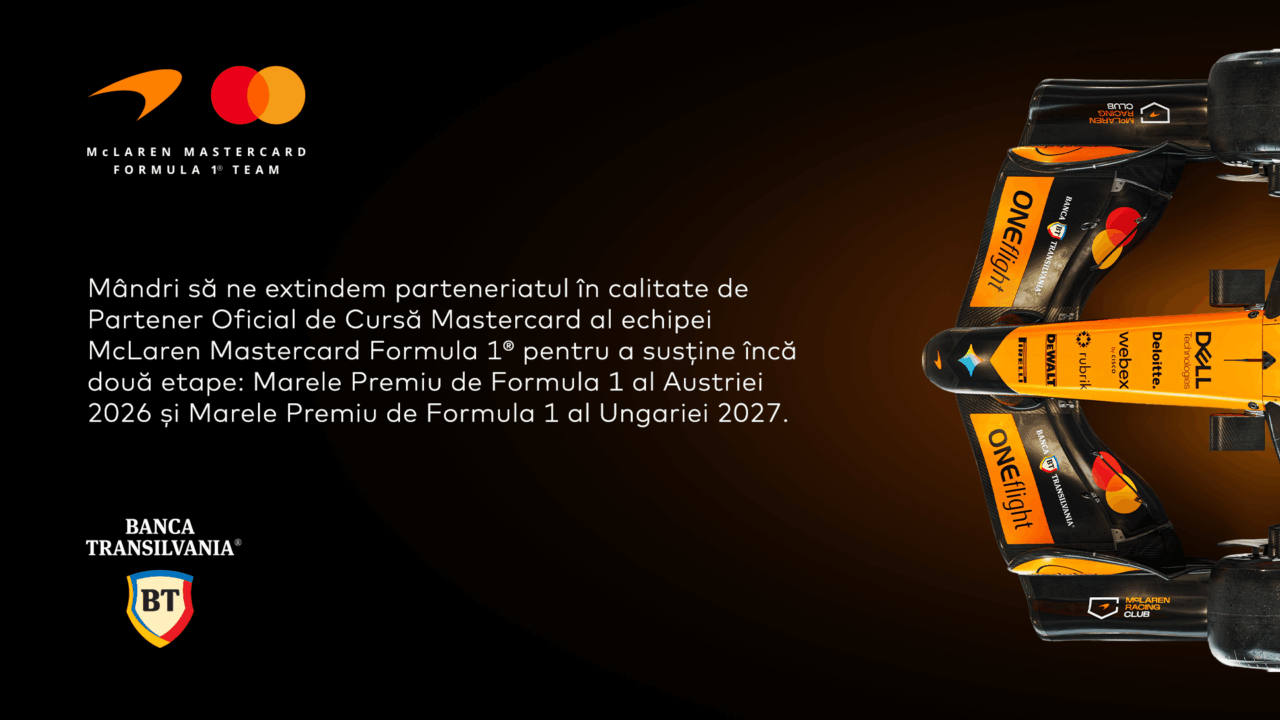(P) Parteneriatul BT x McLaren Mastercard se extinde în Formula 1