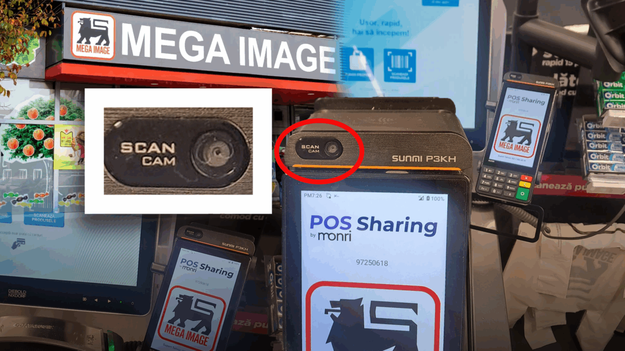 Adevărul despre POS-urile de la Mega Image care au camere video. Noile dispozitive de plată au apărut în mai multe magazine din București. Explicațiile oferite de retailer, în exclusivitate pentru Gândul