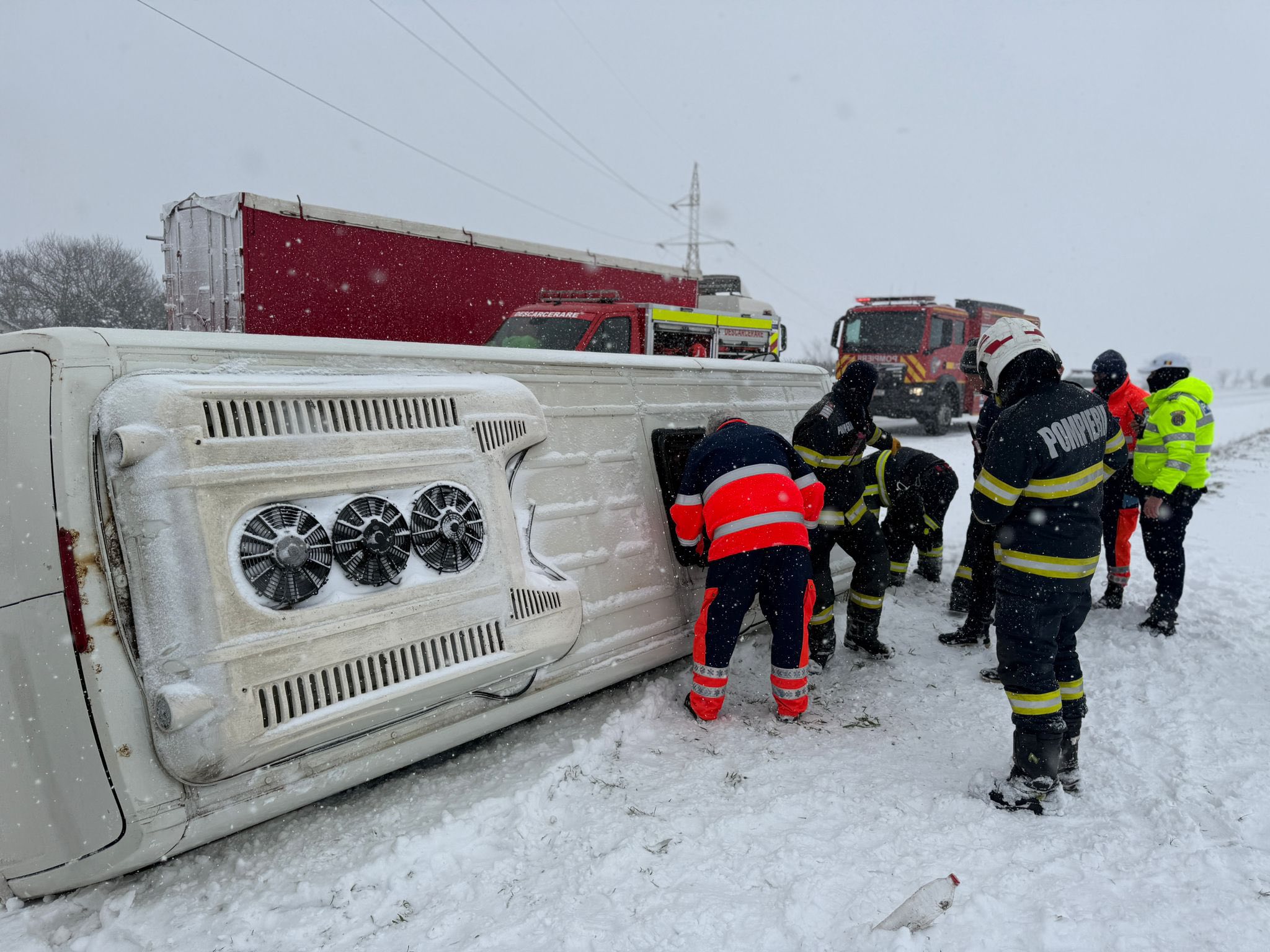 Giurgiu: Plan roșu activat după accident pe DN5