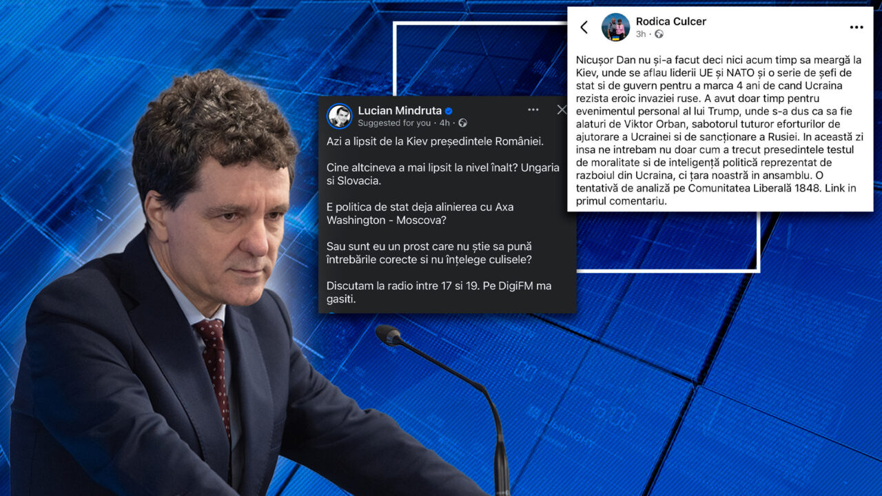 Nicușor Dan, înfierat de tabăra #rezist pentru că a mers la Consiliul Păcii al lui Trump și nu s-a dus la Zelenski la comemorarea a 4 ani de război. „E politica de stat deja alinierea cu Axa Washington – Moscova?” / „Ne întrebăm cum a trecut președintele testul de moralitate și de inteligență politică”