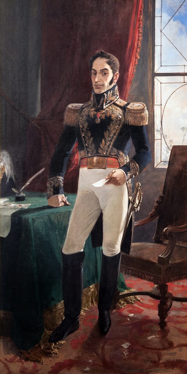 Simón Bolívar: Președinte al Columbiei între 1819 și 1830, președinte al Peru între 1824 și 1827, președinte al Boliviei în 1825 