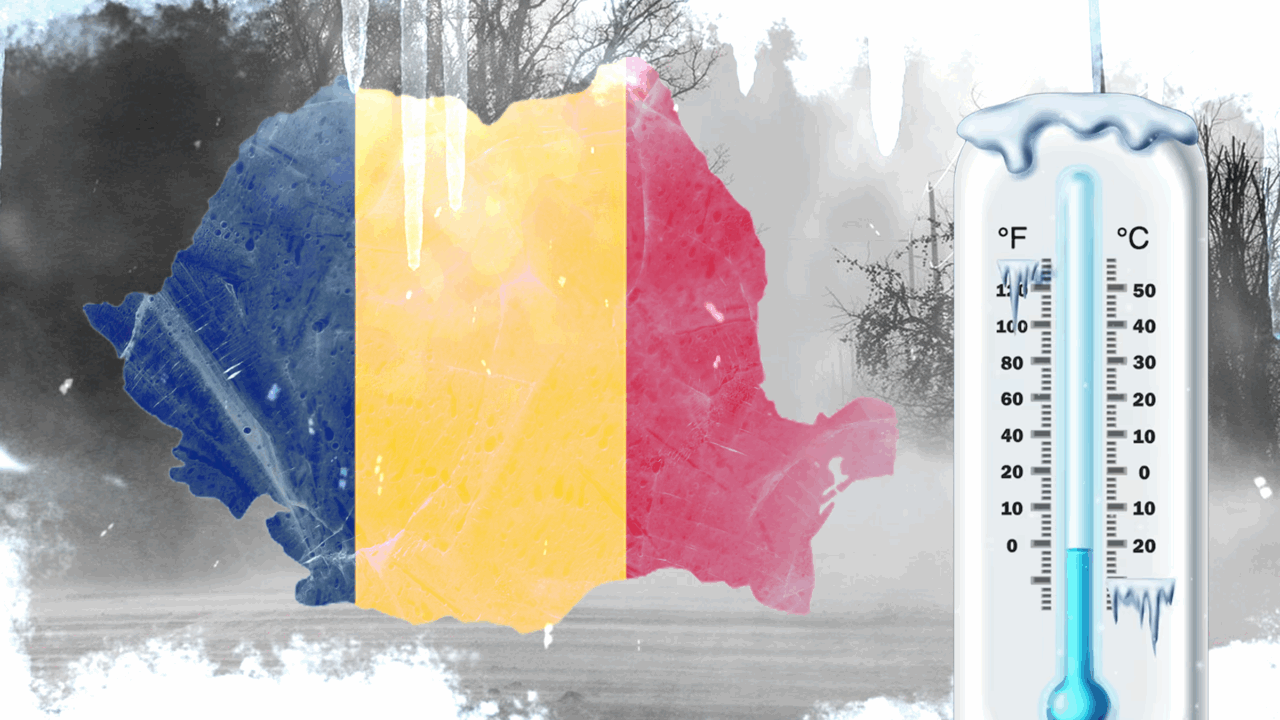 Valul de aer polar aduce iarna înapoi în România. Unde vor fi temperaturi și de -15 grade Celsius