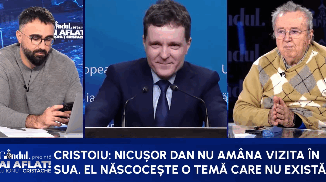 Cristoiu râde de Nicușor Dan: Vizita lui în SUA face parte din politica de crăcănare a personajului