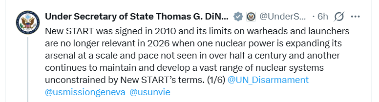 Șeful controlului armelor din Statele Unite acuză China că a făcut teste nucleare secrete. Washingtonul vrea un nou pact nuclear trilateral