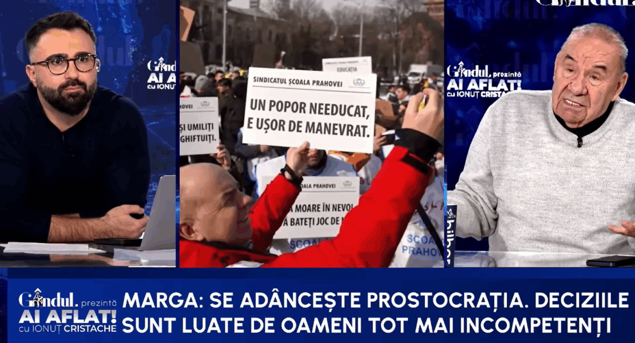 Andrei Marga, nemilos cu regimul Nicușor Dan – Ilie Bolojan: E un regim prostocractic în profunzimea lui/Deciziile sunt luate de oameni incompetenți