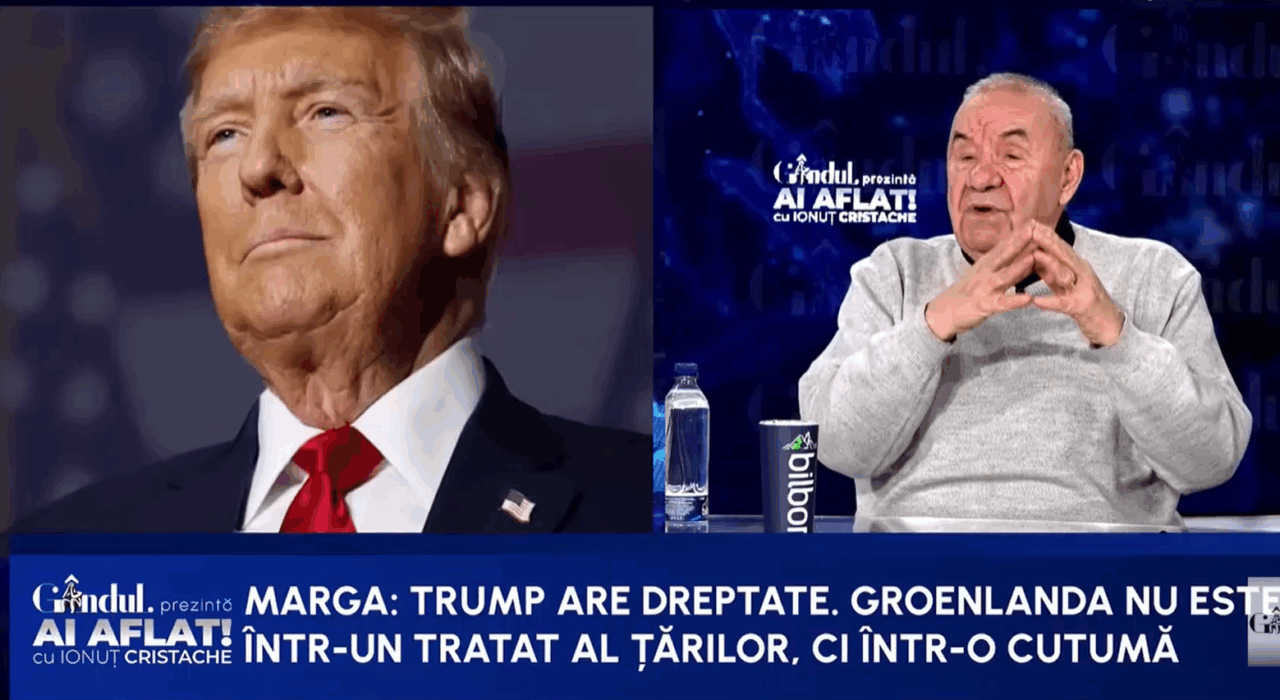 Andrei Marga intervine în scandalul SUA-Groenlanda: Trump are dreptate/Groenlanda nu e într-un tratat, e într-o cutumă/Noi ne mișcăm într-o Europa a aranjamentelor