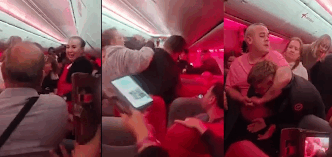 Bătaie generală la bordul unui avion care zbura pe ruta Antalya – Manchester. Ce sancțiuni au primit pasagerii implicați în conflict