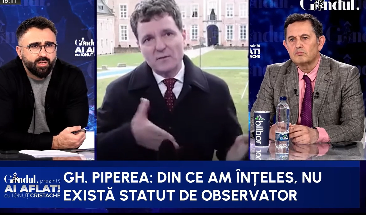 Gheorghe Piperea îl laudă pe Nicușor Dan: E bine că merge în SUA/Suntem într-o relație congelată cu administrația Trump