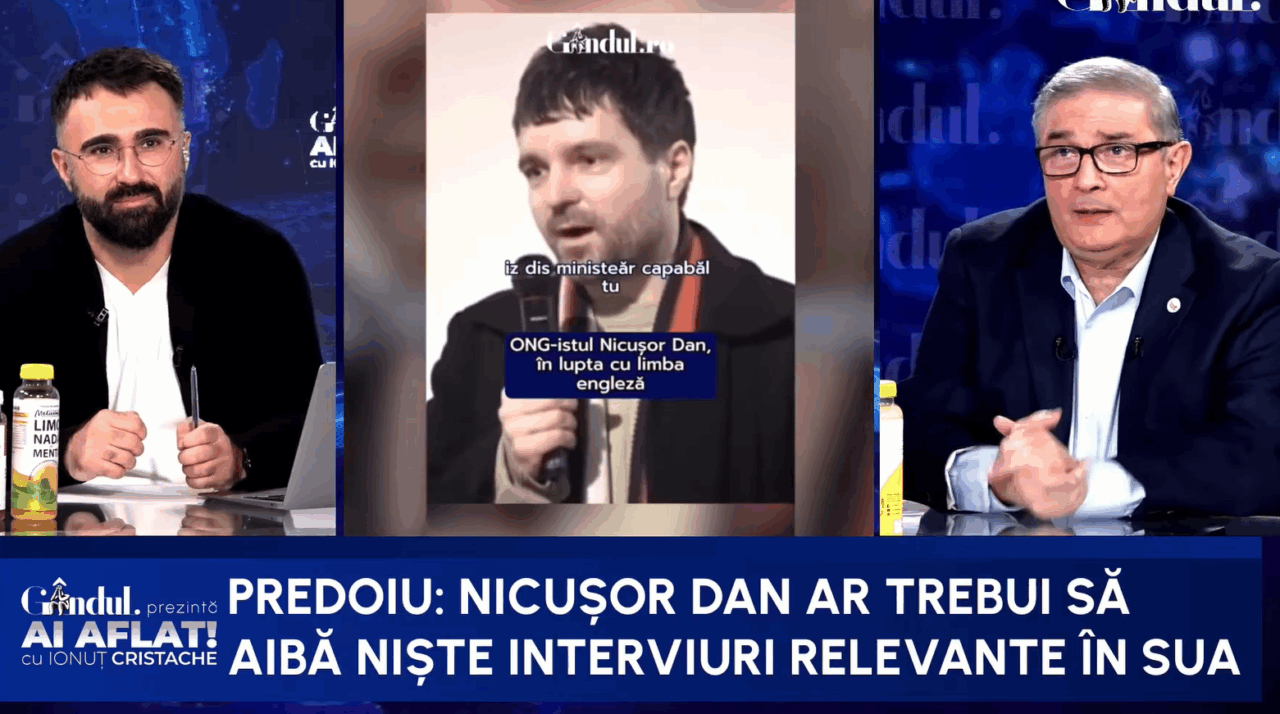 Silviu Predoiu îl ironizează pe Nicușor Dan: Să meargă în SUA să explice anularea alegerilor în engleză