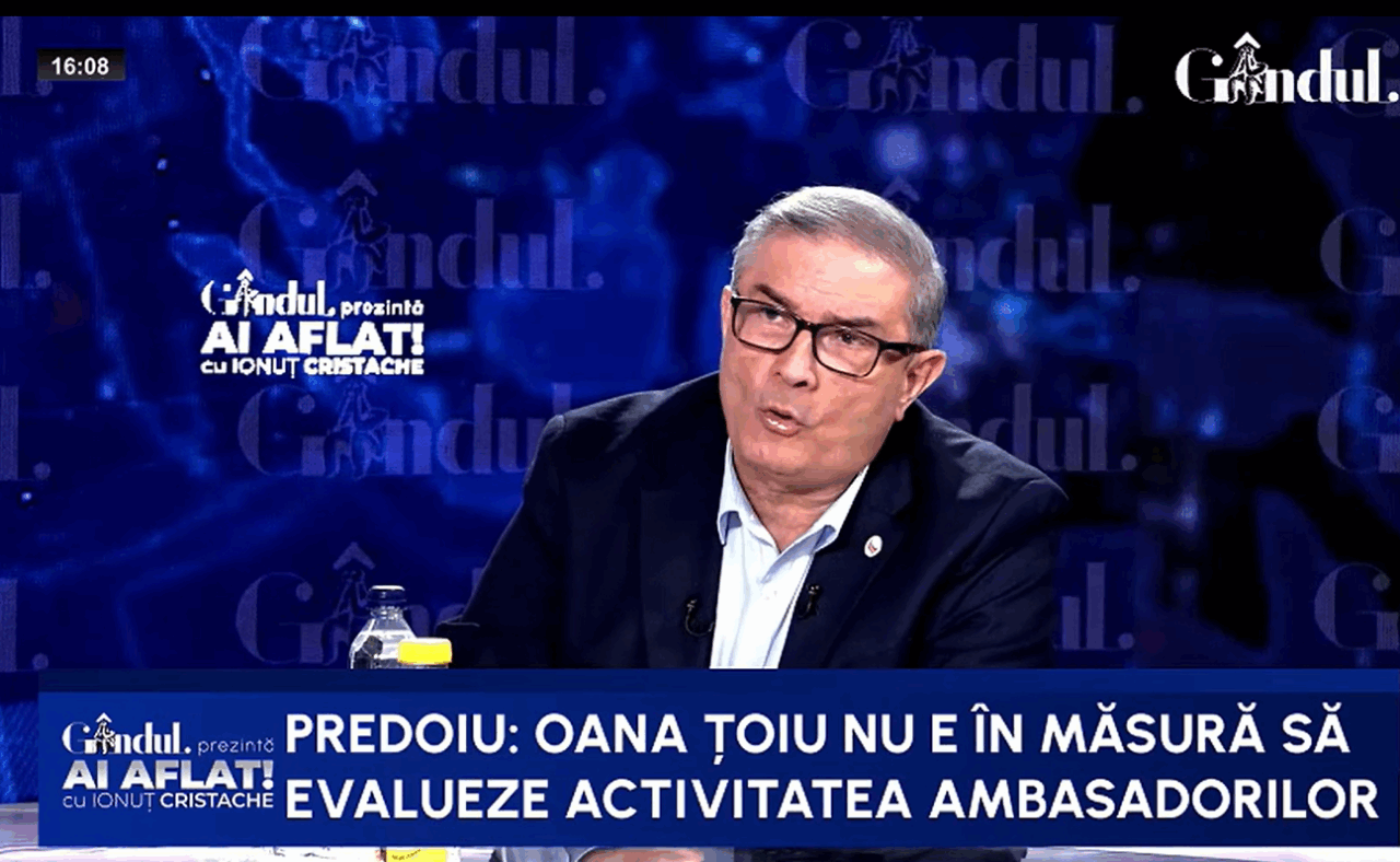 Șeful spionilor sare în apărarea ambasadorilor schimbați de Nicușor Dan: Diplomatul român nu e protejat de lege/Am avut diplomați chemați la DNA/Trebuie clarificată baza de promovare economică