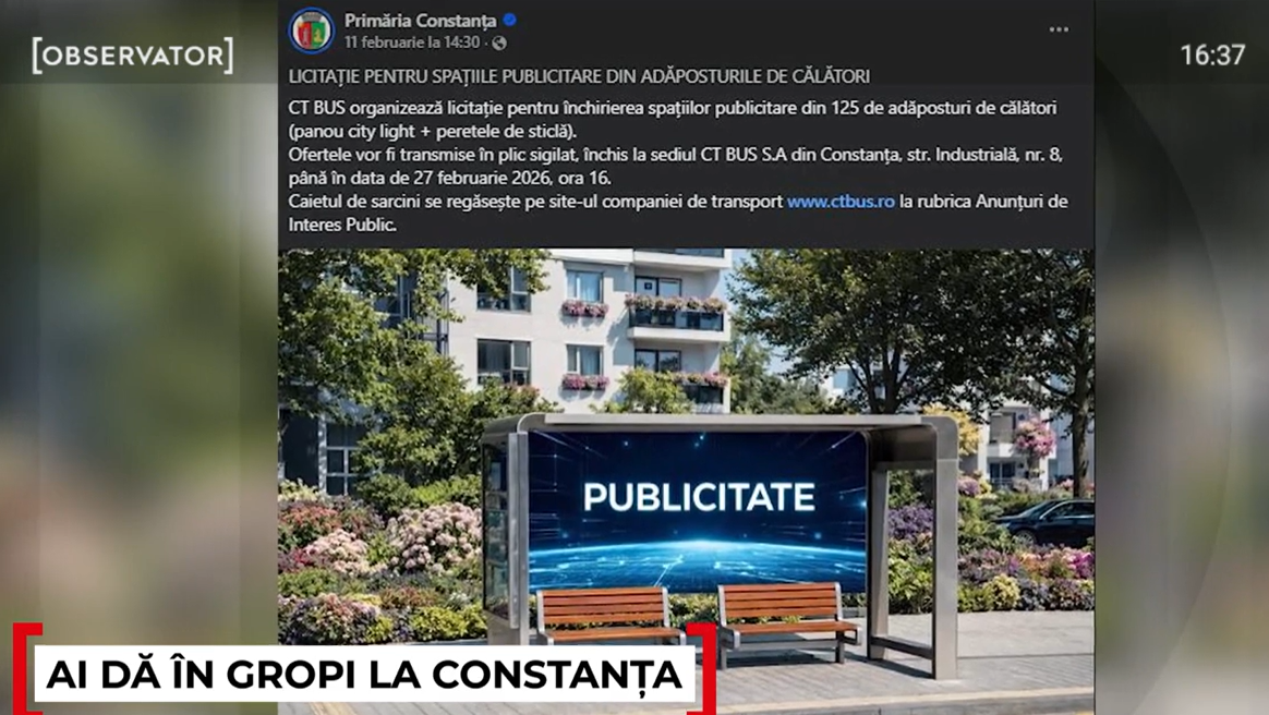 Primăria Constanța promovează stațiile de autobuz inteligente cu ajutorul AI. Reacția cetățenilor