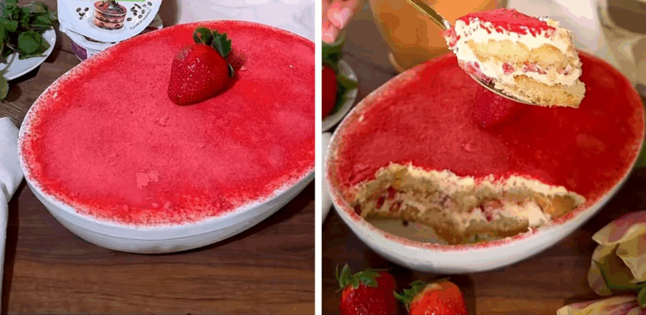 Tiramisu cu căpșuni, desertul ideal pentru Valentine’s Day. Cu ce se asortează perfect