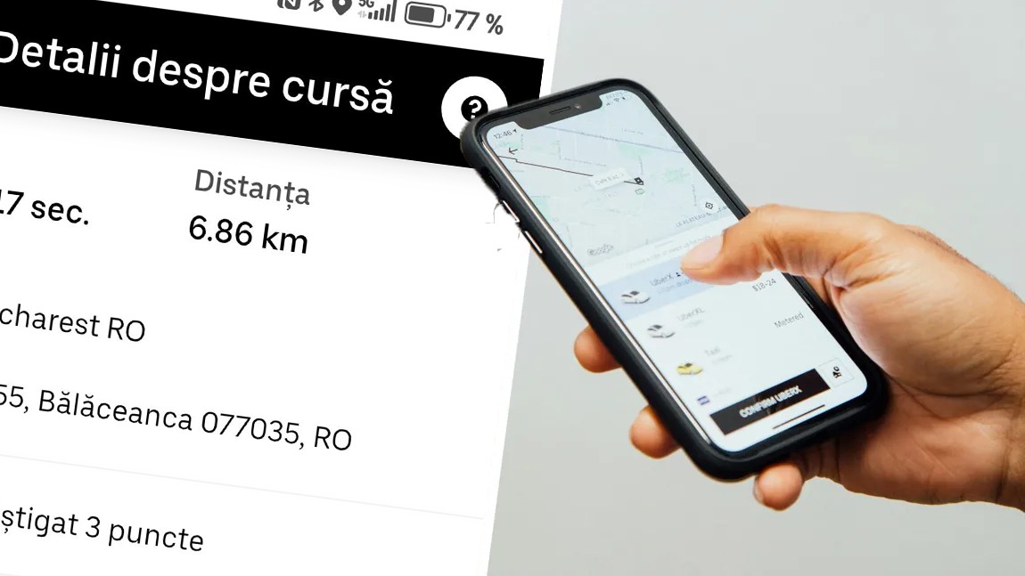 Cât a putut plăti un client Uber pentru o cursă de doar 6 minute, din București în Bălăceanca