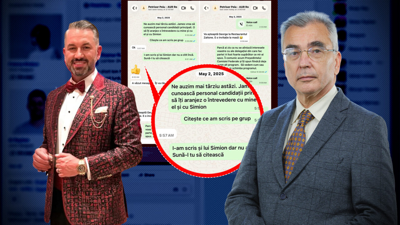 După ce Petrișor Peiu a declarat la Gândul că Dragoș Sprînceană e nemulțumit că AUR nu a vrut să facă lobby în SUA prin el, omul de afaceri ripostează și publică mesajele dintre el și conducerea partidului