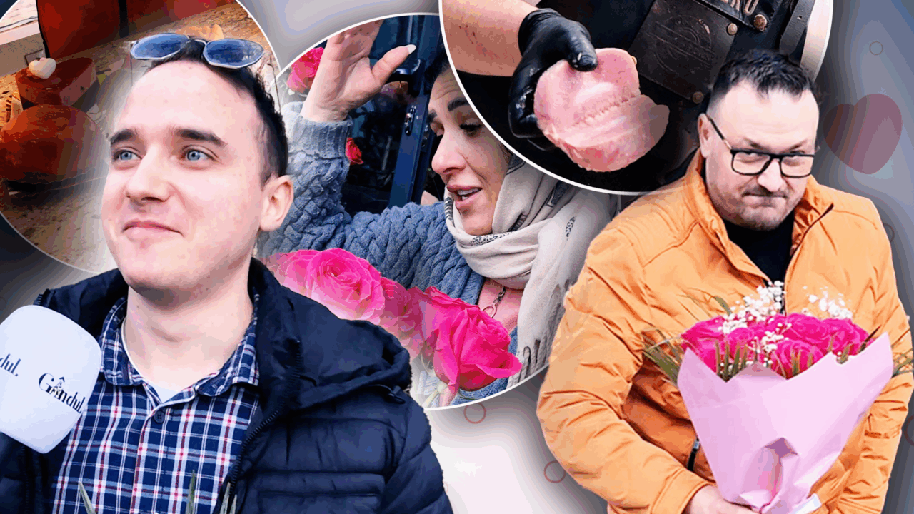 Trandafiru’, cât e trandafiru’? E „nebunie” de Ziua îndrăgostiților. La mare căutare sunt fuduliile de porc, în piețe se vinde țelina, iar la cofetărie e „bătaie” pe inimioare cu fructul pasiunii. Gândul a luat pulsul Bucureștiului de Valentine’s Day